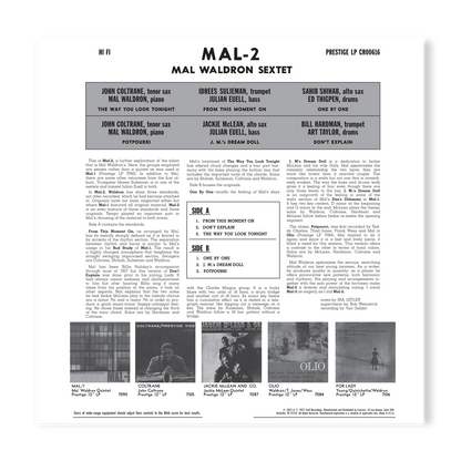 Mal/2 (Original Jazz Classics Series) (180g LP) Vinyl Record