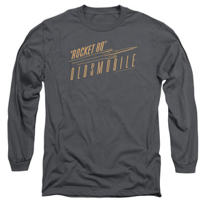 Oldsmobile Retro 88 Mens Long Sleeve Shirt Charcoal