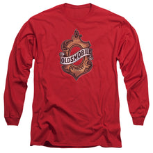 Load image into Gallery viewer, Oldsmobile Detroit Emblem Mens Long Sleeve Shirt Red