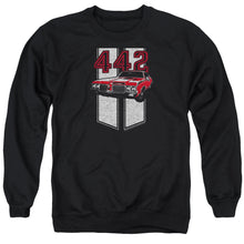 Load image into Gallery viewer, Oldsmobile 442 Mens Crewneck Sweatshirt Black