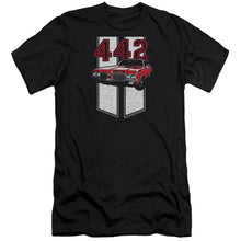 Load image into Gallery viewer, Oldsmobile 442 Premium Bella Canvas Slim Fit Mens T Shirt Black