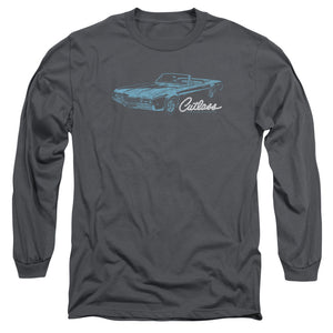 Oldsmobile 68 Cutlass Mens Long Sleeve Shirt Charcoal