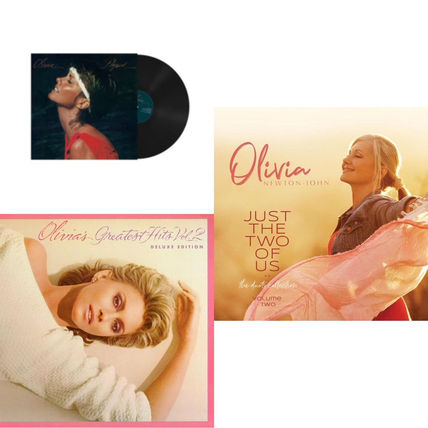 Olivia Newton-John - Physical (180G) & Olivia's Greatest Hits Vol. 2 (Deluxe Edition/2LP) & Just The Two Of Us: The Duets Collection (Volume 2)