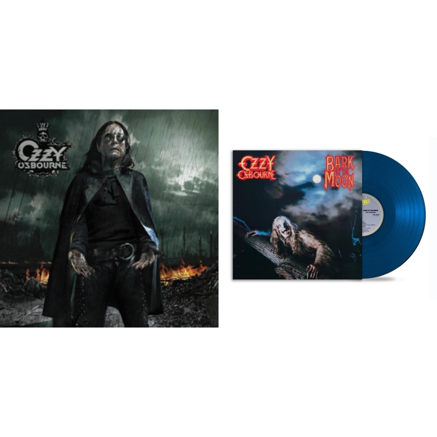 Ozzy Osbourne - Black Rain (2LP) & Bark At The Moon (40Th Anniversary) (Translucent Cobalt Blue LP Vinyl)