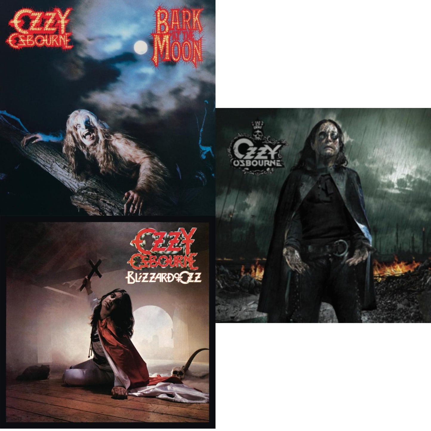 Ozzy Osbourne - Bark At The Moon & Blizzard Of Ozz (180G/30Th Anniversary Legacy Edition) & Black Rain (2LP)