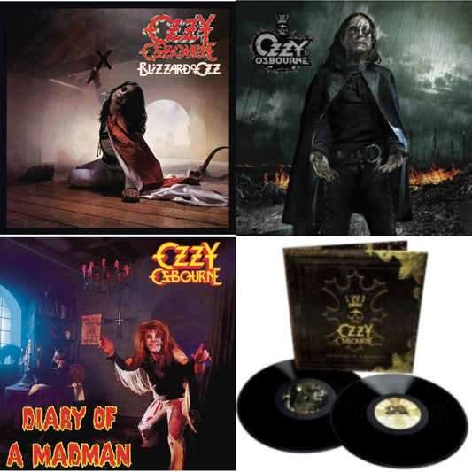 Ozzy Osbourne - Black Rain (2LP) & Blizzard Of Ozz (180G/30Th Anniversary Legacy Edition) & Diary Of A Madman (180G) & Memoirs Of A Madman (2LP/180G/Gatefold)