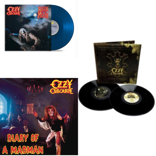 Ozzy Osbourne - Bark At The Moon (40Th Anniversary) (Translucent Cobalt Blue LP Vinyl) & Diary Of A Madman (180G) & Memoirs Of A Madman (2LP/180G/Gatefold)