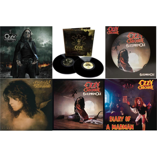 Ozzy Osbourne - No More Tears (2LP) & Black Rain (2LP) & Blizzard Of Ozz (180G/30Th Anniversary Legacy Edition) & Diary Of A Madman (180G) & Blizzard Of Ozz (Picture Disc) & Memoirs Of A Madman (2LP/180G/Gatefold)