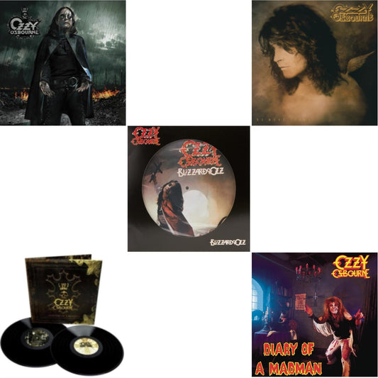 Ozzy Osbourne - No More Tears (2LP) & Black Rain (2LP) & Diary Of A Madman (180G) & Blizzard Of Ozz (Picture Disc) & Memoirs Of A Madman (2LP/180G/Gatefold)