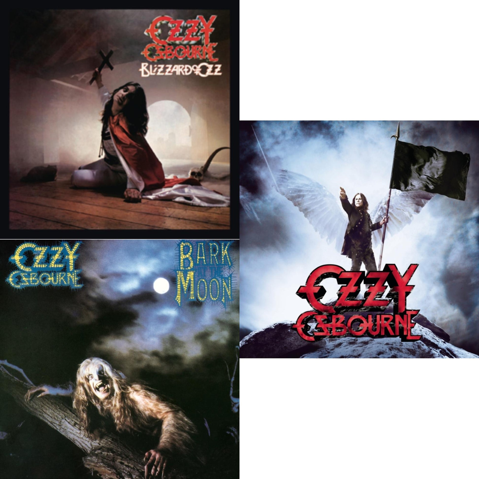 Ozzy Osbourne - Blizzard Of Ozz & Bark At The Moon & Scream - CD Bundle