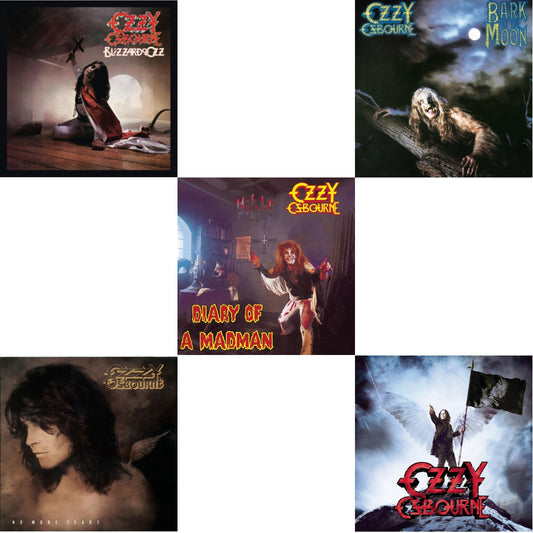 Ozzy Osbourne - Blizzard Of Ozz & No More Tears & Diary Of A Madman & Bark At The Moon & Scream - CD Bundle