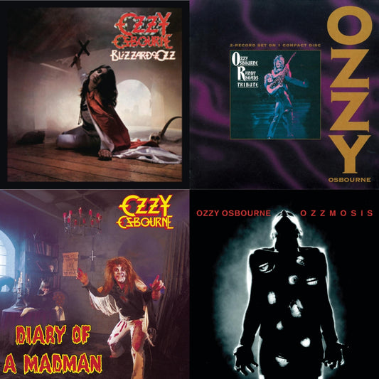 Ozzy Osbourne - Blizzard Of Ozz & Ozzmosis & Diary Of A Madman & Tribute - CD Bundle
