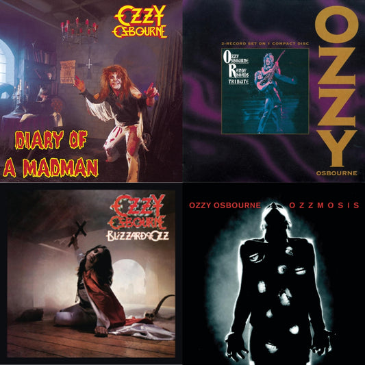 Ozzy Osbourne - Blizzard Of Ozz & Ozzmosis & Diary Of A Madman & Tribute - CD Bundle