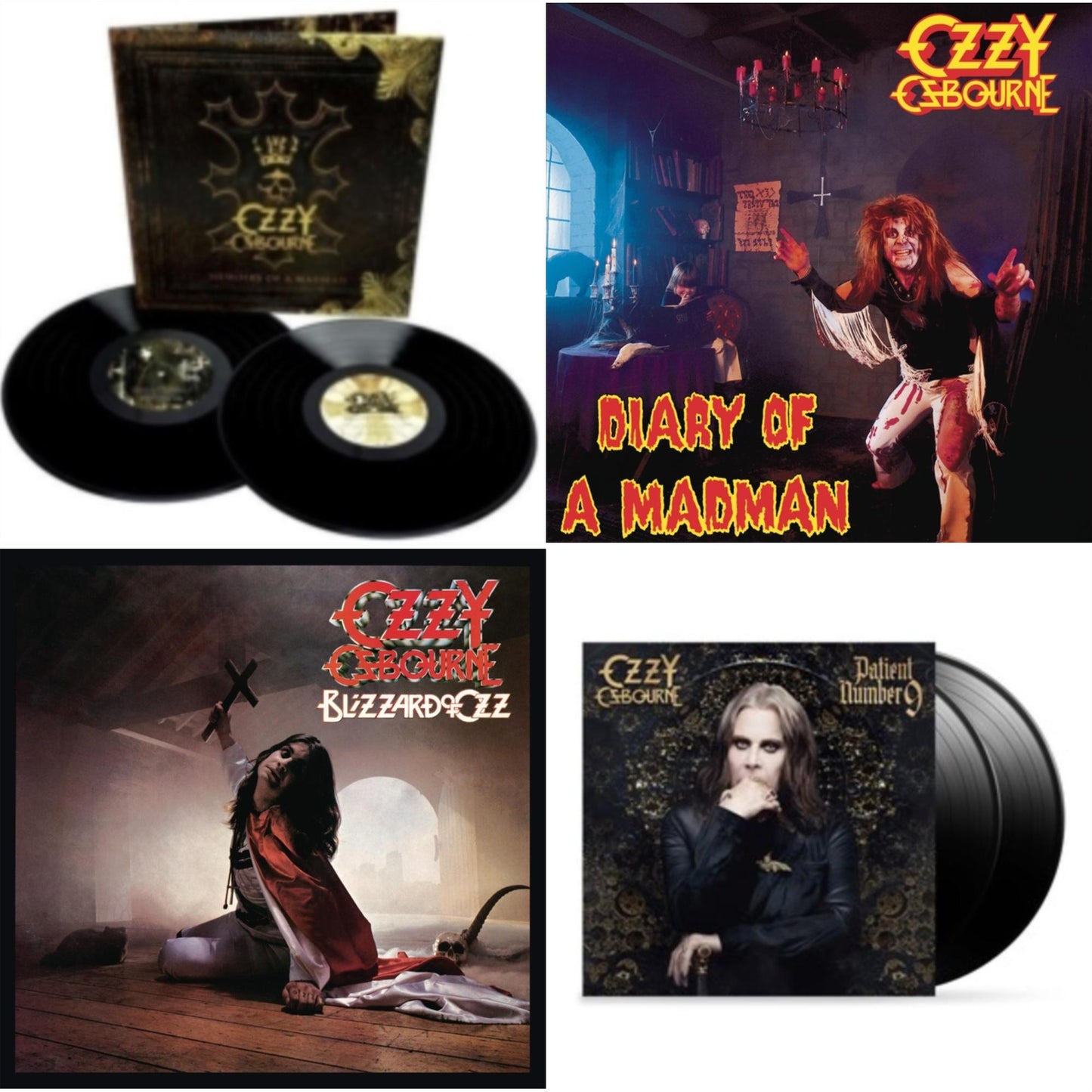 Ozzy Osbourne - Patient Number 9 & Blizzard Of Ozz (180G/30Th Anniversary Legacy Edition) & Diary Of A Madman (180G) & Memoirs Of A Madman (2LP/180G/Gatefold)