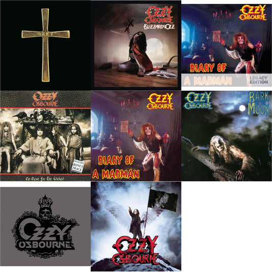 Ozzy Osbourne - Ozzman Cometh & Blizzard Of Ozz & Diary Of A Madman & No Rest For The Wicked & Diary Of A Madman & Bark At The Moon & Black Rain & Scream - CD Bundle