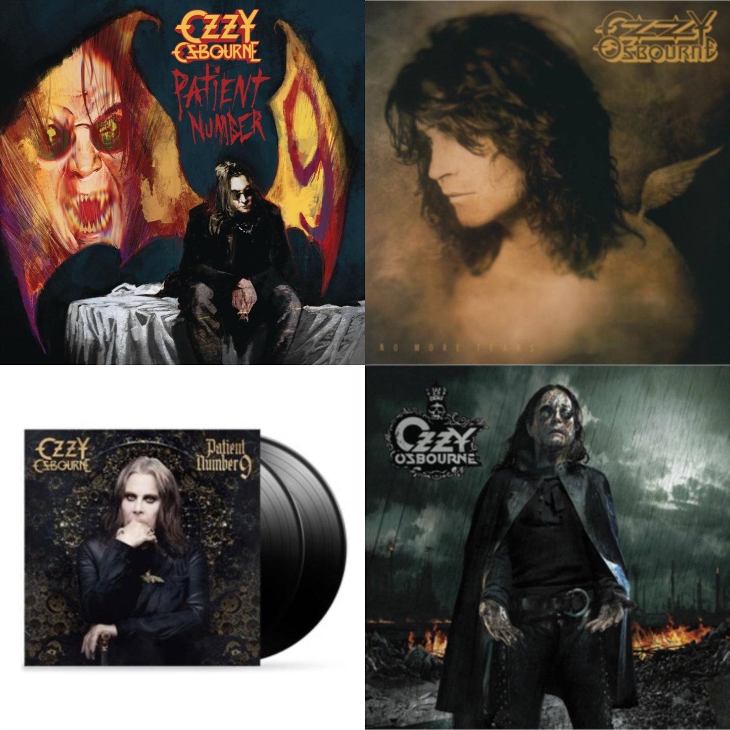 Ozzy Osbourne - No More Tears (2LP) & Patient Number 9 & Black Rain (2LP) & Patient #9 (2LP/Alternative Todd Mcarlane Cover/Comic Book