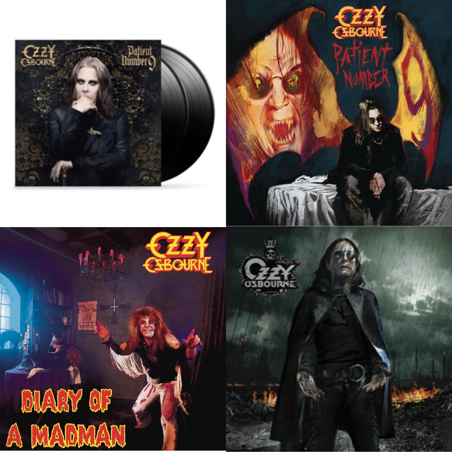 Ozzy Osbourne - Patient Number 9 & Black Rain (2LP) & Patient #9 (2LP/Alternative Todd Mcarlane Cover/Comic Book & Diary Of A Madman (180G)