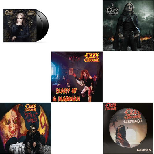 Ozzy Osbourne - Patient Number 9 & Black Rain (2LP) & Patient #9 (2LP/Alternative Todd Mcarlane Cover/Comic Book & Diary Of A Madman (180G) & Blizzard Of Ozz (Picture Disc)