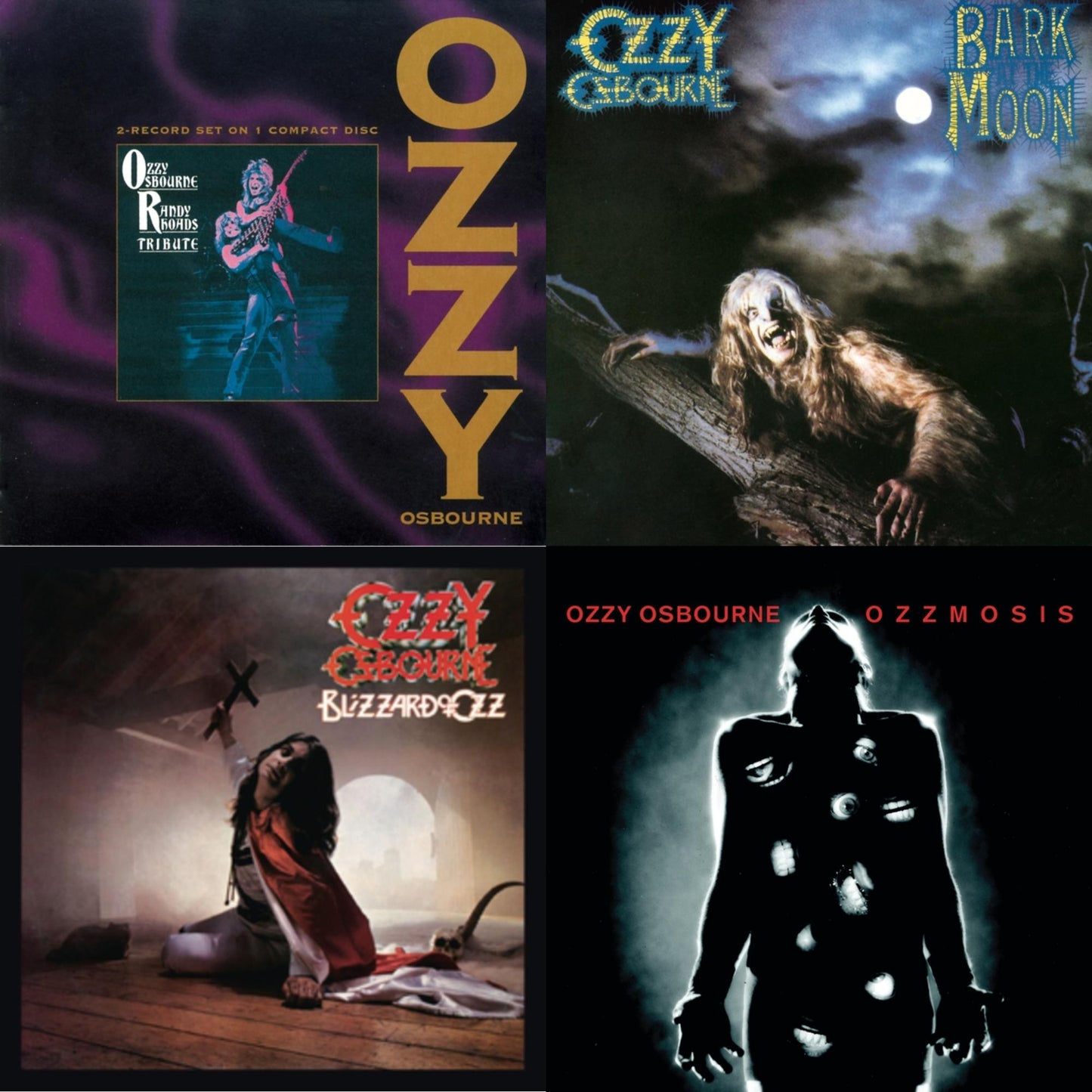 Ozzy Osbourne - Blizzard Of Ozz & Ozzmosis & Bark At The Moon & Tribute - CD Bundle