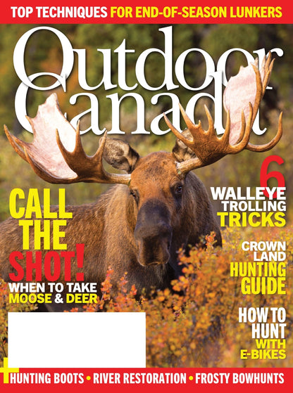 Outdoor Canada – Fall 2024: Crown Land Hunting Guide, Top Techniques For End-Of-Season Lunkers, How To Hunt With E-Bikes, When To Call The Shots Moose & Deers, 6 Walleye Trolling Tricks & More!