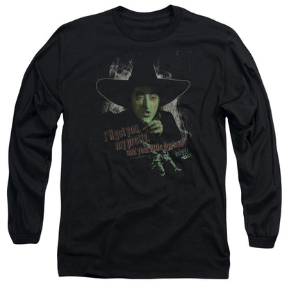 Wizard Of Oz And Your Little Dog Too Mens Long Sleeve Shirt Black Officially Licensed