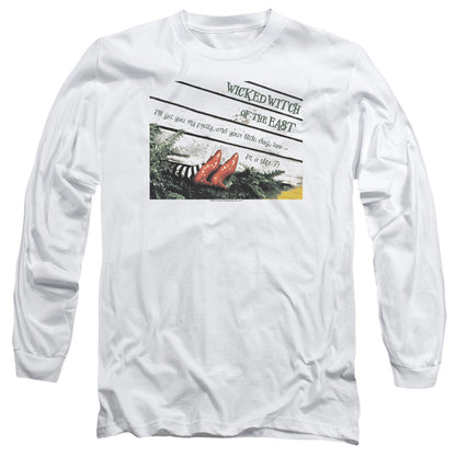 Wizard Of Oz Size 7 Mens Long Sleeve Shirt White Officially Licensed
