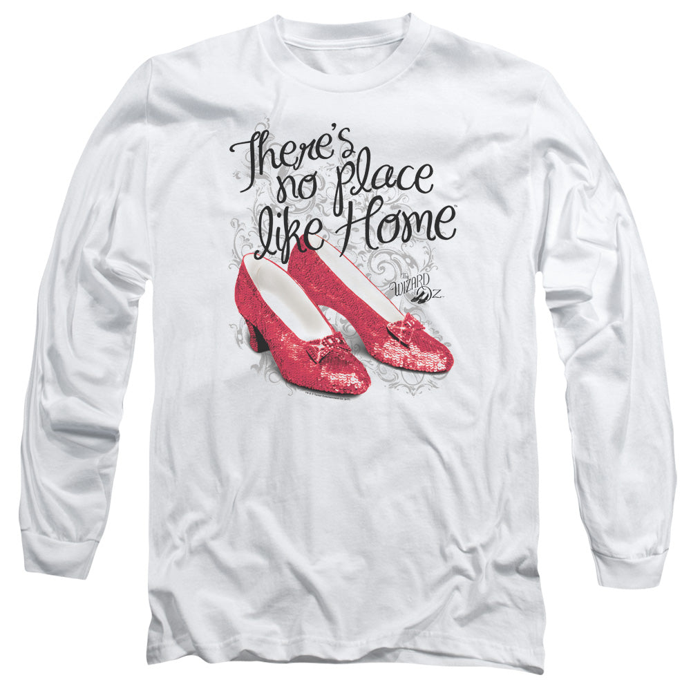 Wizard Of Oz Ruby Slippers Mens Long Sleeve Shirt White Officially Licensed