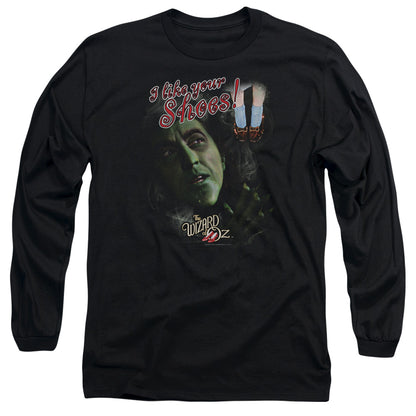 Woz I Like Your Shoes Mens Long Sleeve Shirt Black Officially Licensed