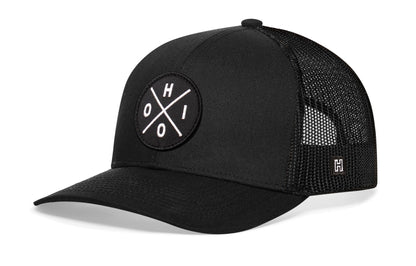 Ohio Trucker Hat  |  Black OHIO X Snapback