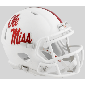 Mississippi (Ole Miss) Rebels NCAA Mini Speed Football White Helmet - NCAA