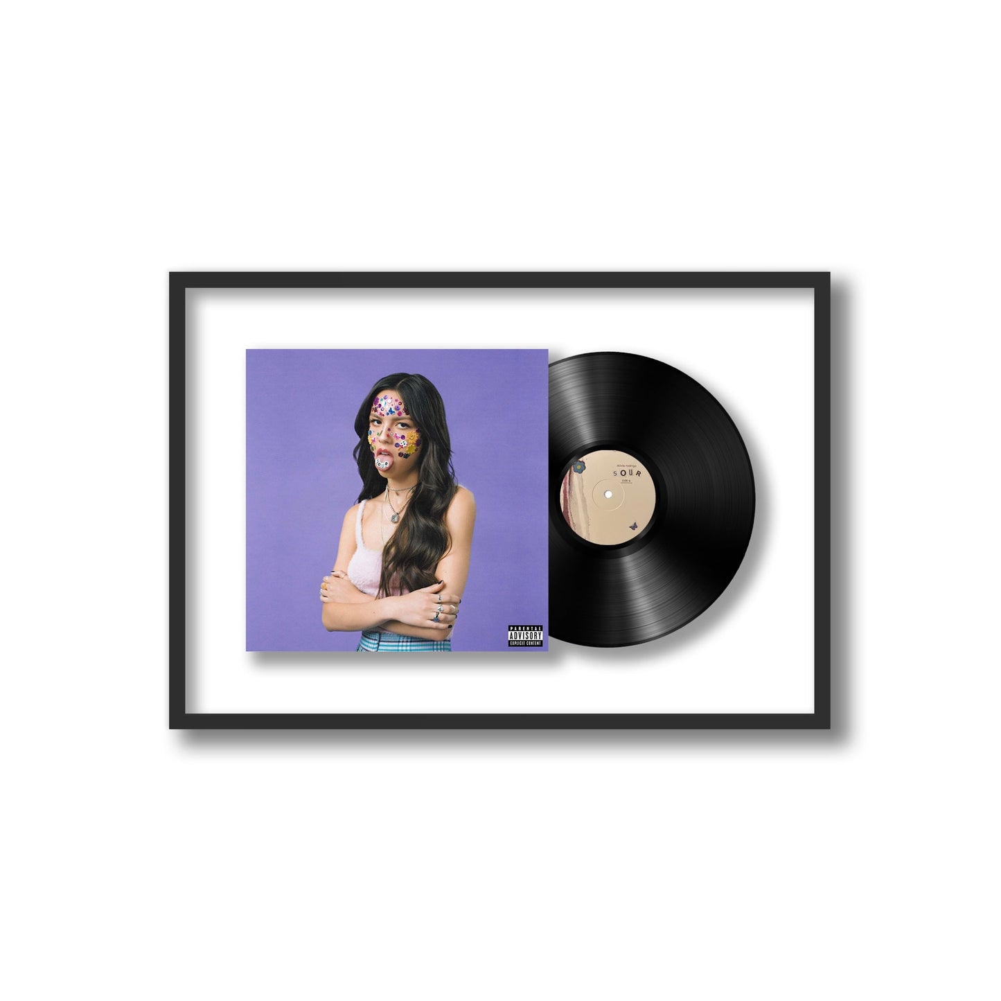 Olivia Rodrigo Sour Framed Vinyl Record