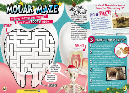 BBC - Operation Ouch: 27 Puzzles, Quizzes & Makes, Education, Dental Hygiene Tips, Brushing Teeth, Molar Maze, Enamel, Braces, Body Science, Muscles, Bile, Edible Ear Wax & Christmas Stocking Stuffer!