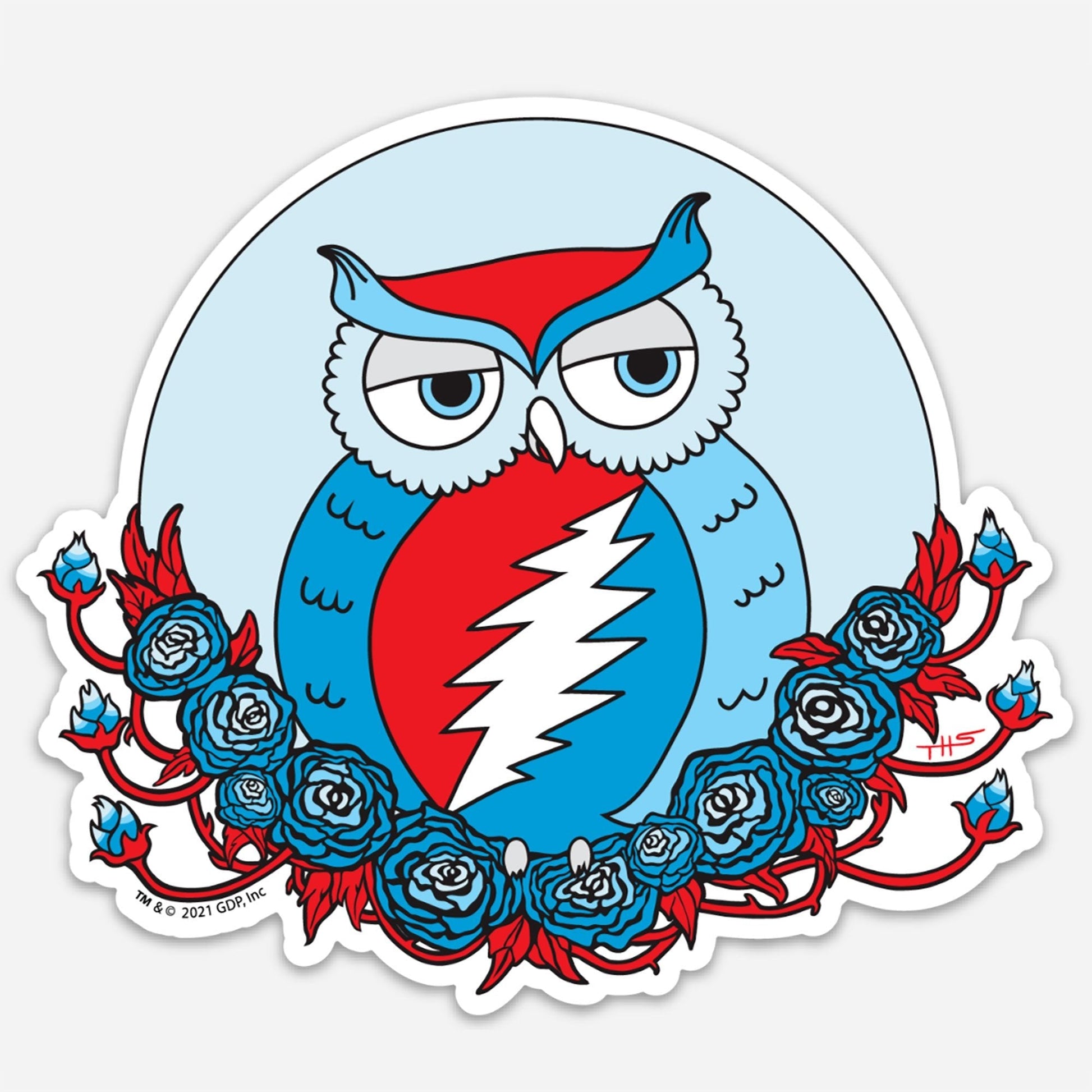 Grateful Dead Owl Sticker