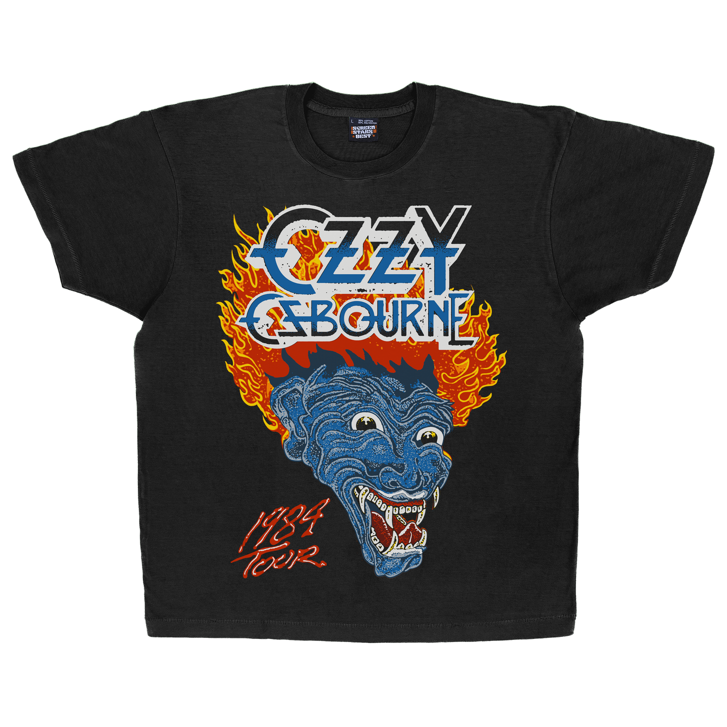 Ozzy Osbourne Blue Demon Mens T Shirt Black Officially Licensed