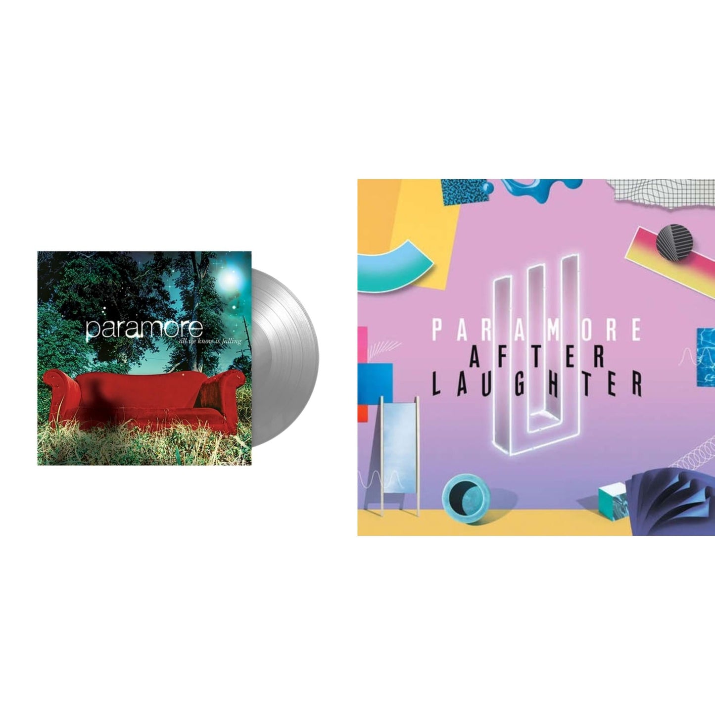 Paramore - All We Know Is Falling (Silver LP Vinyl) & After Laughter (Black & White Marble LP Vinyl/Dl Card) (I)