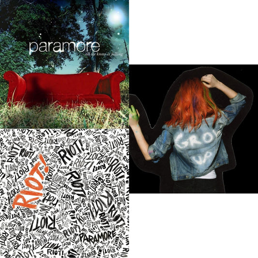 Paramore - Paramore (2LP) & Riot! (Fbr 25Th Anniversary Edtion/Silver LP Vinyl) & All We Know Is Falling