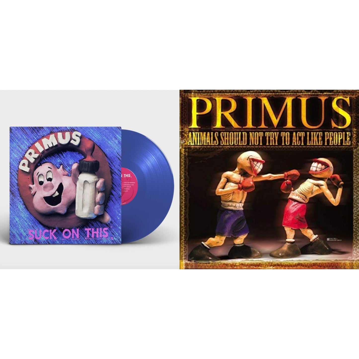 Primus - Suck On This (Cobalt Blue LP Vinyl/Remastered/Reissue) & Animals Should Not Try To Act Like People
