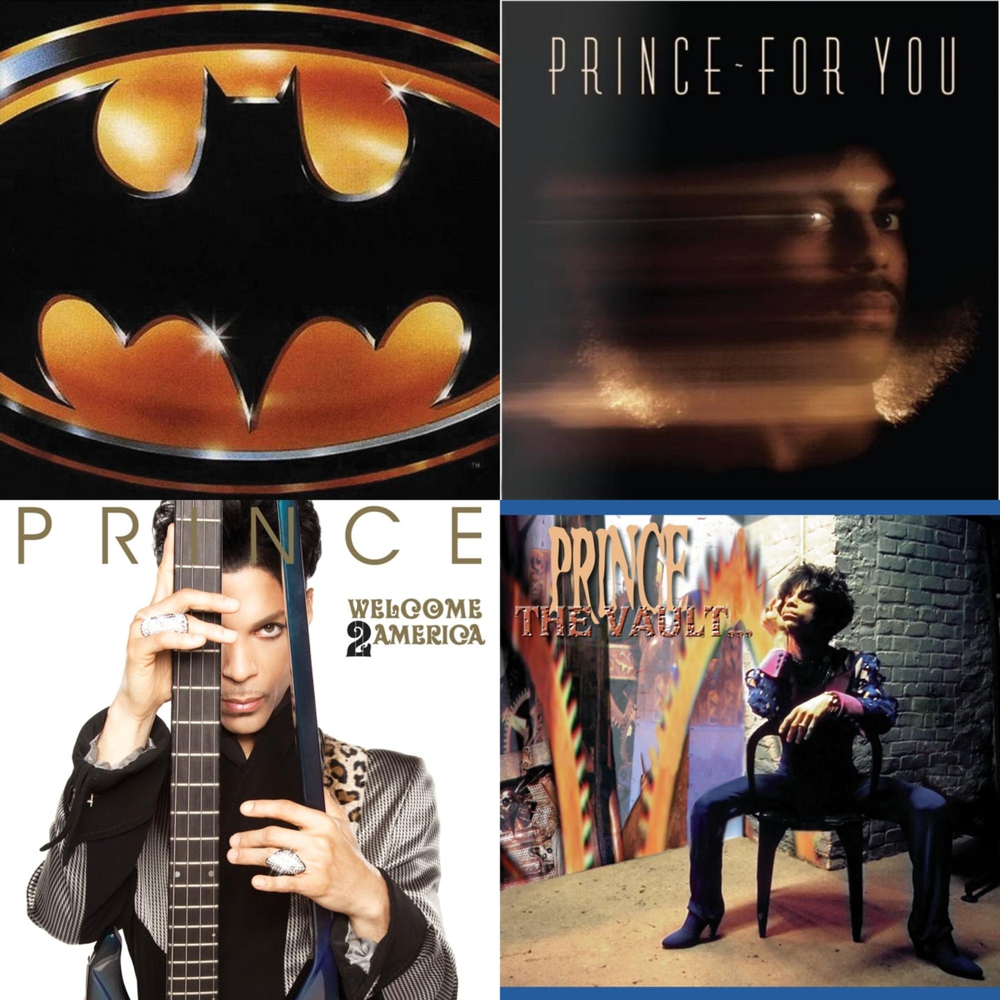 Prince - For You & Welcome 2 America (Deluxe/2LP/CD/Blu-Ray) & Vault - Old Friends 4 Sale & Batman Ost