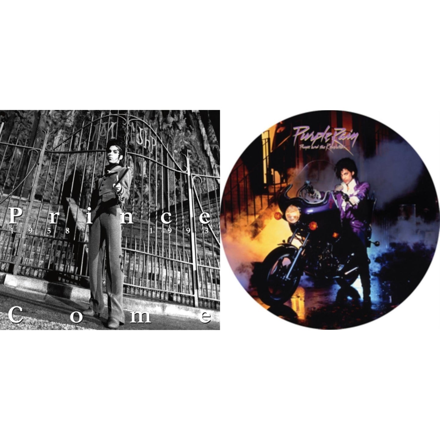 Prince - Purple Rain Ost (Picture Disc) & Come - LP Vinyl Bundle