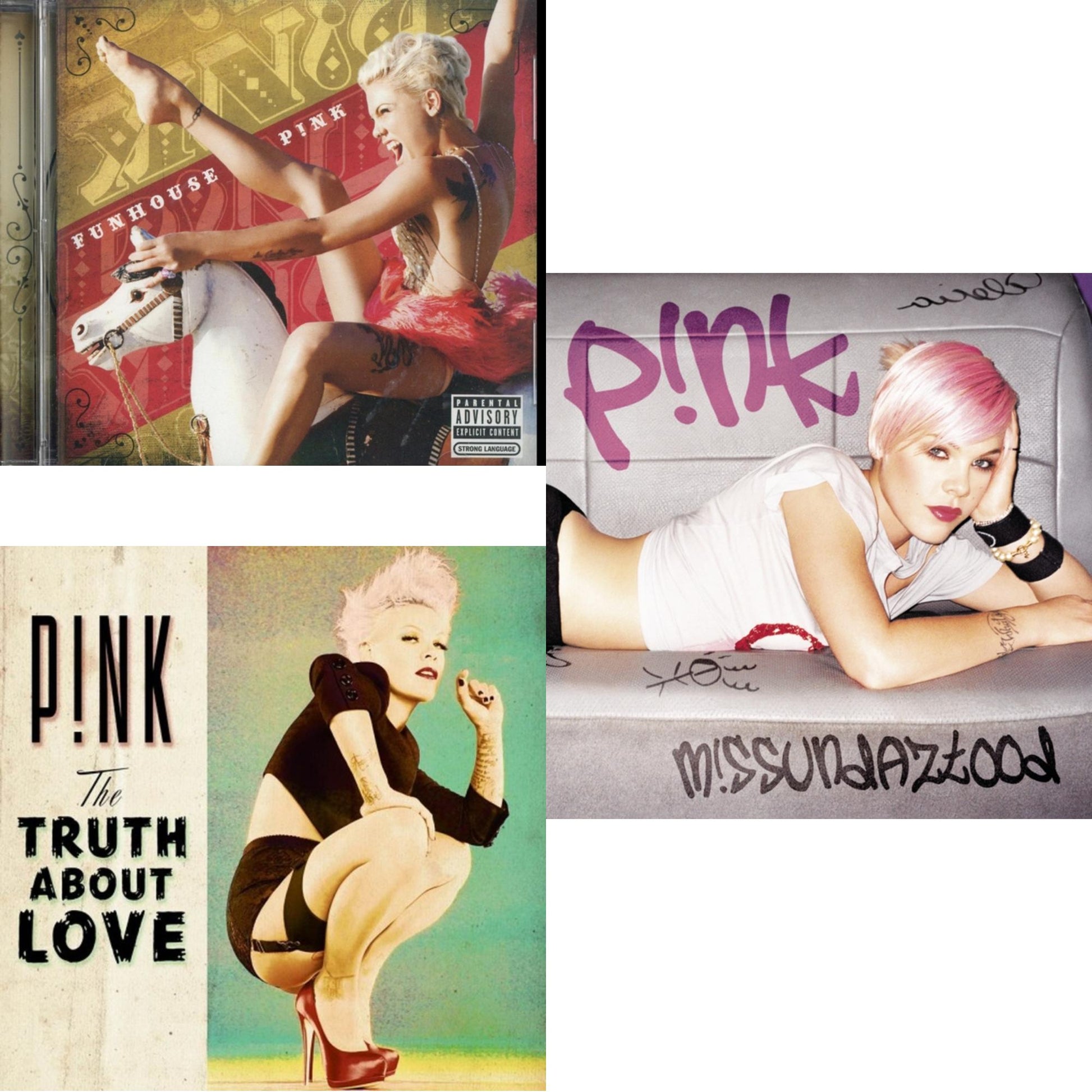 Pink - Funhouse & Truth About Love & M!Ssundaztood - CD Bundle