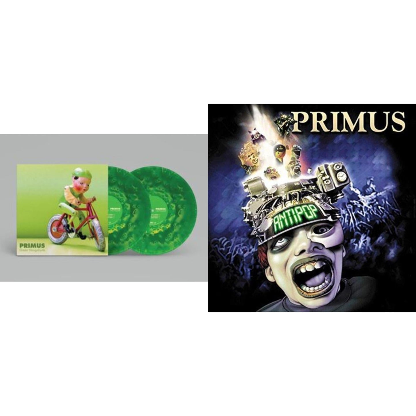 Primus - Antipop (2 LP) & Green Naugahyde (10Th Anniversary Deluxe Edition/Ghostly Green Vinyl/2LP)