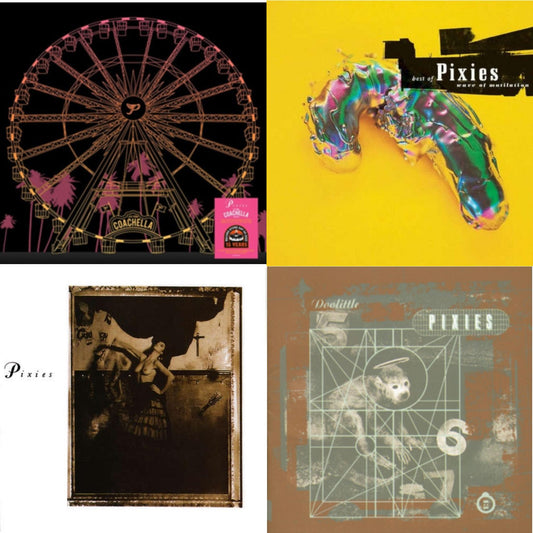Pixies - Live At Coachella 2004 (140G/Orange & Yellow Marbled LP Vinyl/Etching D-Side) & Surfer Rosa & Doolittle & Wave Of Mutilation: Best Of Pixies