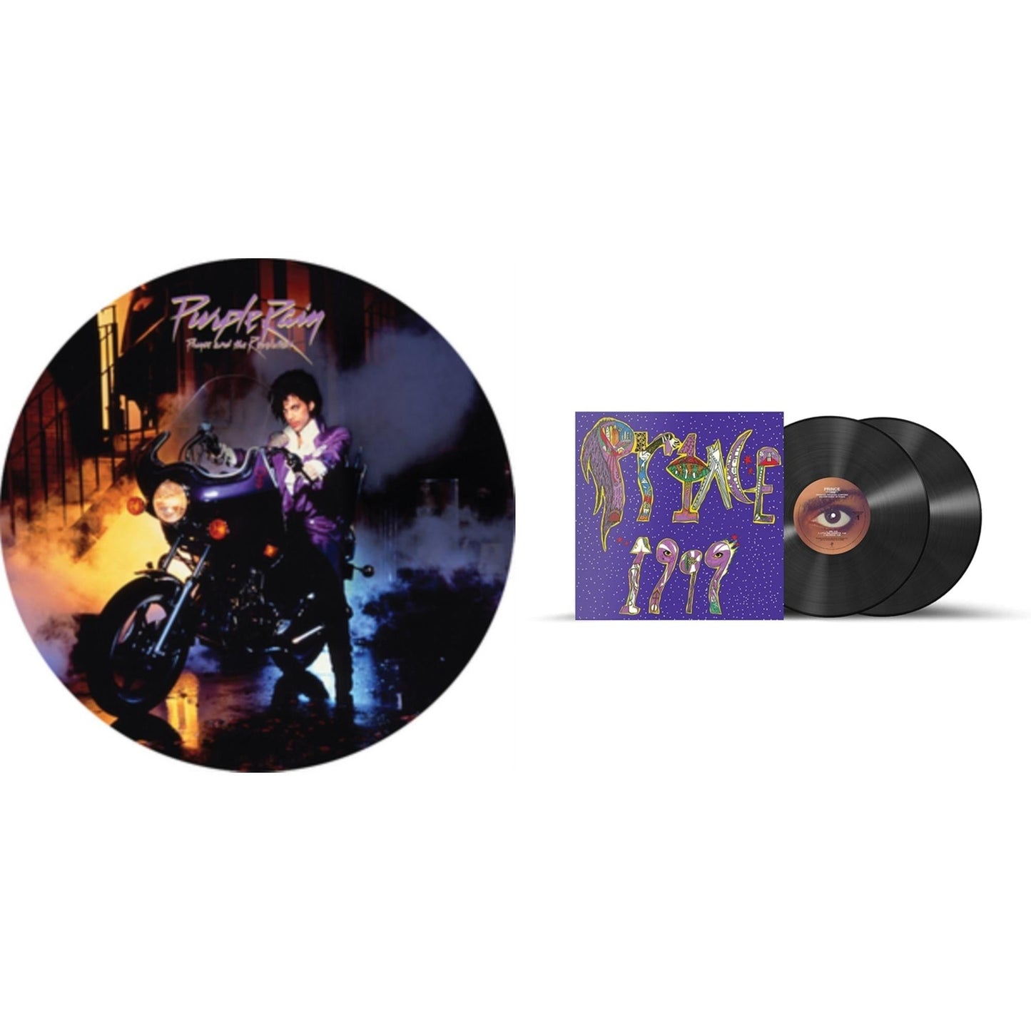 Prince - Purple Rain Ost (Picture Disc) & 1999 (X) - LP Vinyl Bundle