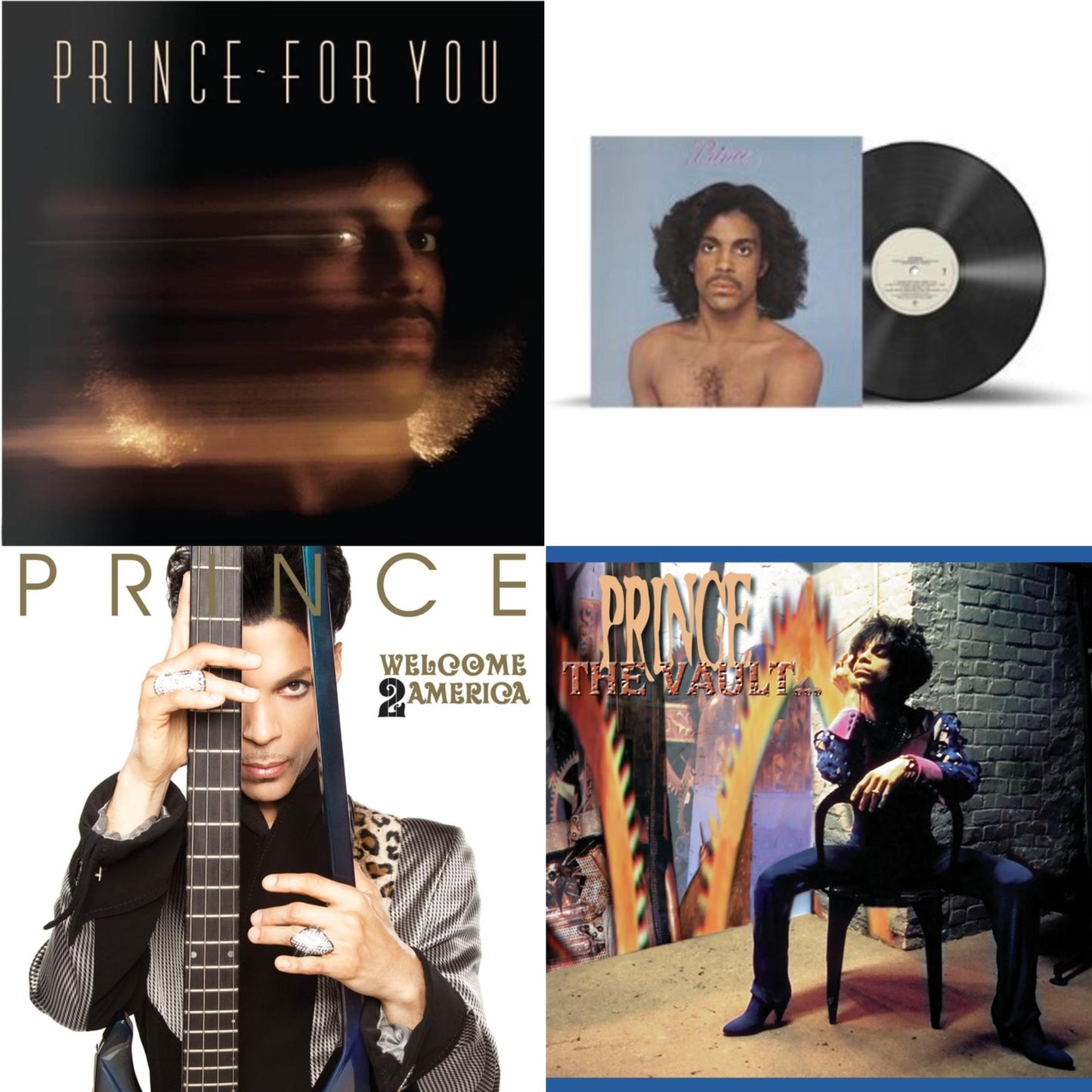 Prince - For You & Prince (X) & Welcome 2 America (Deluxe/2LP/CD/Blu-Ray) & Vault - Old Friends 4 Sale