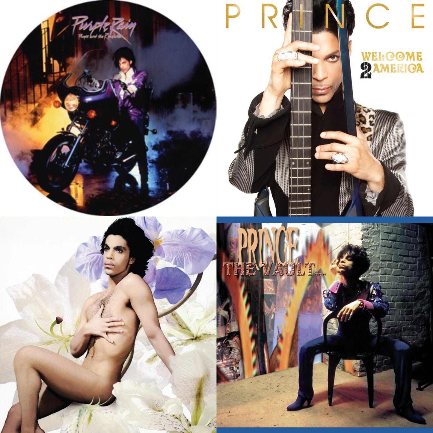 Prince - Purple Rain Ost (Picture Disc) & Welcome 2 America (2LP) & Lovesexy & Vault - Old Friends 4 Sale