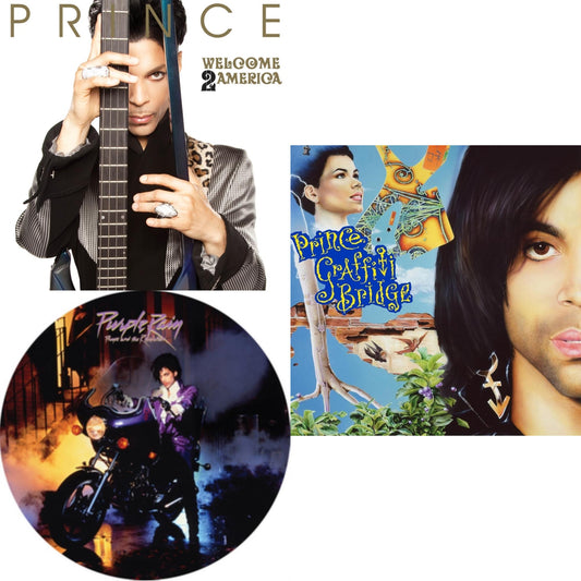 Prince - Purple Rain Ost (Picture Disc) & Welcome 2 America (Deluxe/2LP/CD/Blu-Ray) & Music From Graffiti Bridge (X) (2LP)