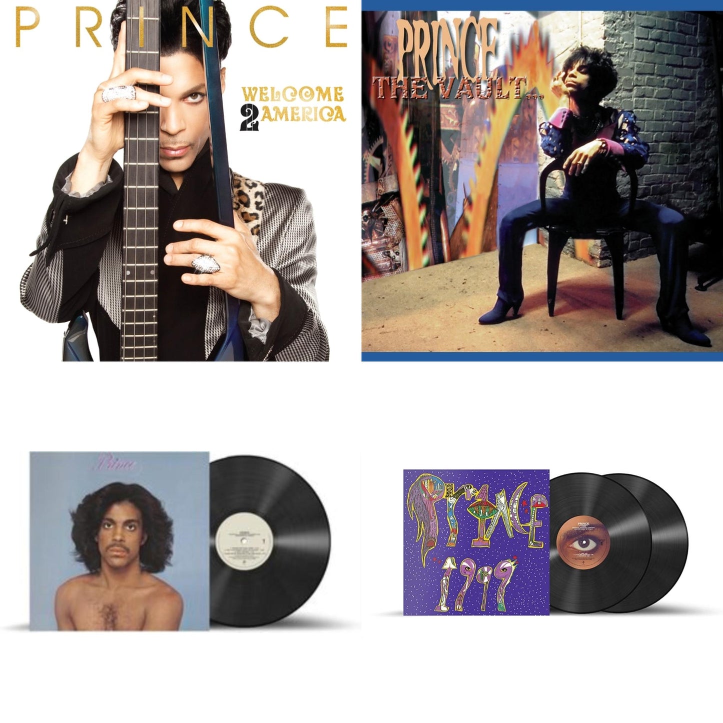 Prince - Welcome 2 America (2LP) & Prince (X) & 1999 (X) & Vault - Old Friends 4 Sale