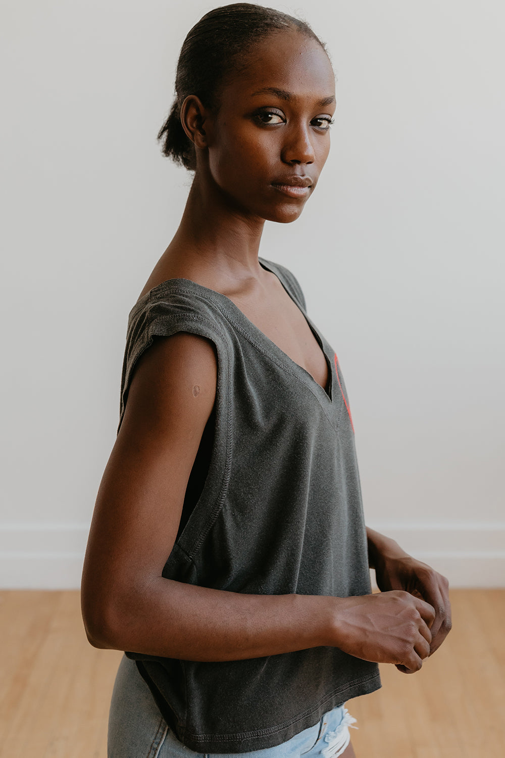 Peace Embroidered Tank