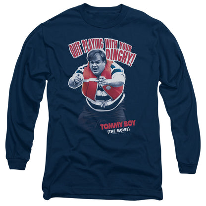 Tommy Boy Dinghy Mens Long Sleeve Shirt Navy Officially Licensed
