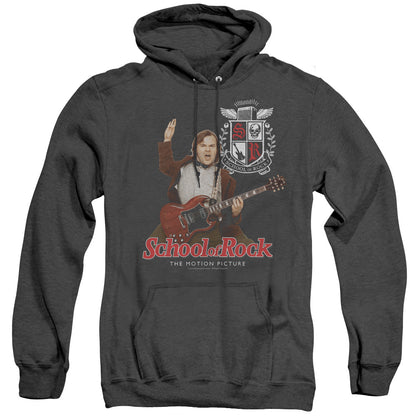 School Of Rock The Teacher Is In Heather Mens Hoodie Black Officially Licensed